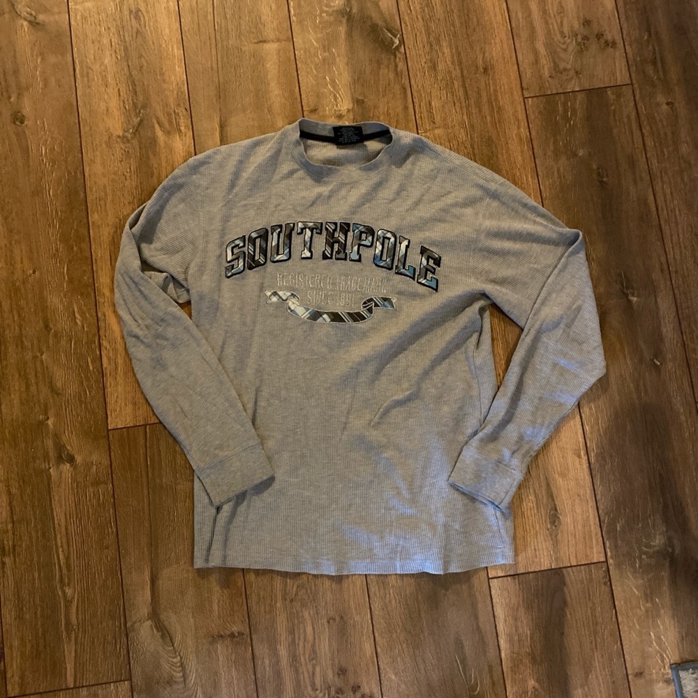 South Pole Gray Long Sleeve Shirt